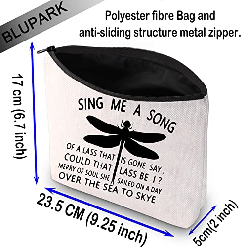 BLUPARK Sasenach Inspired Gifts Song Bags Sing Me A Song Of A Lass That Is Gone Makeup Bags Dragonfly Gifts (Sing Me A Song) - Image 2