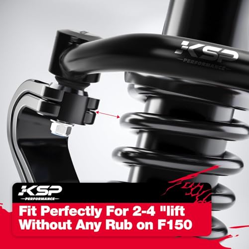 KSP PERFORMANCE KSP 2-4inch Upper Control Arms Compatible with F-150, Suspension Kits Tubular Black Arms Alignment Lift 2 to 4” for 2004-2020 F150, Replacement Factory/Stock Suspension Arms, 2nd Generation - Image 5