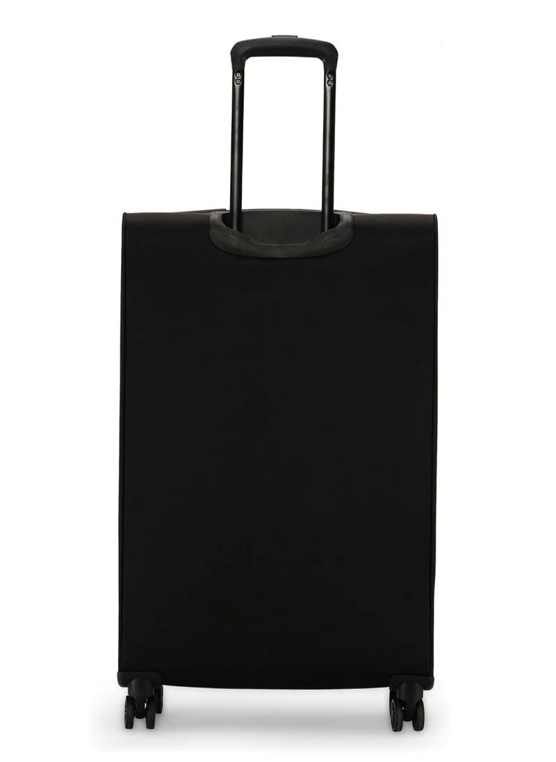 DKNY Impressionist soft side luggage on wheels for Unisex | Ultra Lightweight ABS on with Spinner wheels 4 Color Black