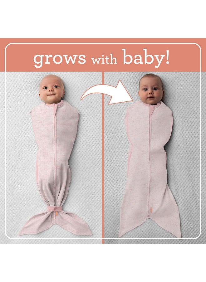 SwaddleMe SwaddleMe Room to Grow Pod - 0-6 Months, 1-pack (Heathered Pink) Expandable Baby Swaddle Grows with Baby and Helps Prevent The Startle Reflex for Comfortable Sleep  - Image 2