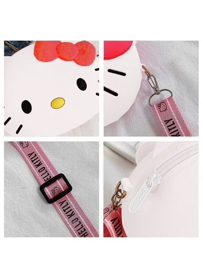 Generic Hello Kitty Silicone Bag, Lovely Hello Kitty Wallet, Cartoon Animal Shoulder Bag, Kitty Cat Purse for Girls Birthday Gifts  - Image 2