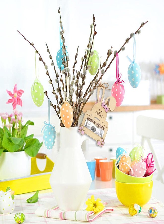 Yewfold Easter Bunny Money Holder for Cash, Cash Holder for Easter Basket Stuffers, Wooden Bunny Money Gift Ideas (Pink) - Image 5