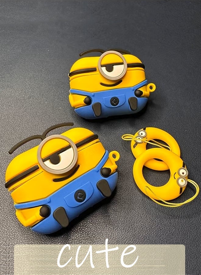 Compatible with Apple AirPods Pro 2 Silicone Protective Case Cover Minions - Image 2