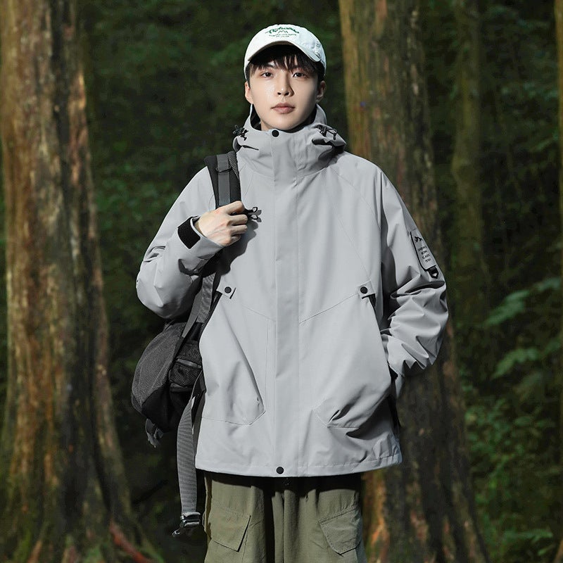 Explosive Couple'S Charge Clothes Men'S And Women'S Three-In-One Two-Piece Set Men'S And Women'S Windproof Waterproof Outdoor Mountaineering Clothes Jacket - Image 1