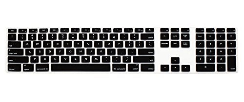 HRH Ombre Pink Silicone Keyboard Skin Cover for iMac Wired USB Full Size Keyboard with Numeric Keypad A1243(G6 MB110LL/B and MB110LL/A) - Image 1