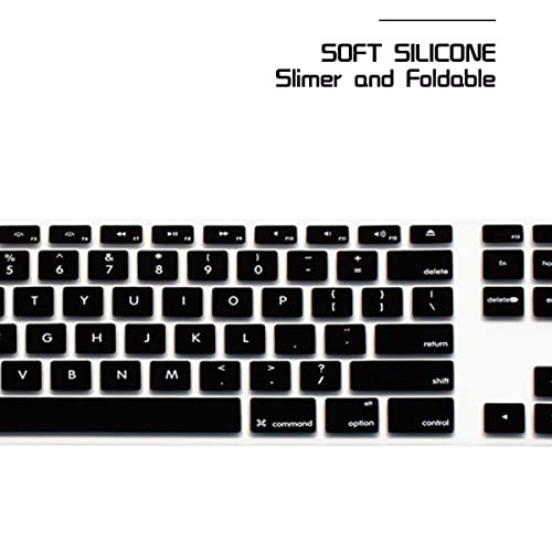 HRH Ombre Pink Silicone Keyboard Skin Cover for iMac Wired USB Full Size Keyboard with Numeric Keypad A1243(G6 MB110LL/B and MB110LL/A) - Image 5