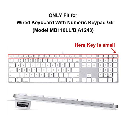 HRH Ombre Pink Silicone Keyboard Skin Cover for iMac Wired USB Full Size Keyboard with Numeric Keypad A1243(G6 MB110LL/B and MB110LL/A) - Image 2