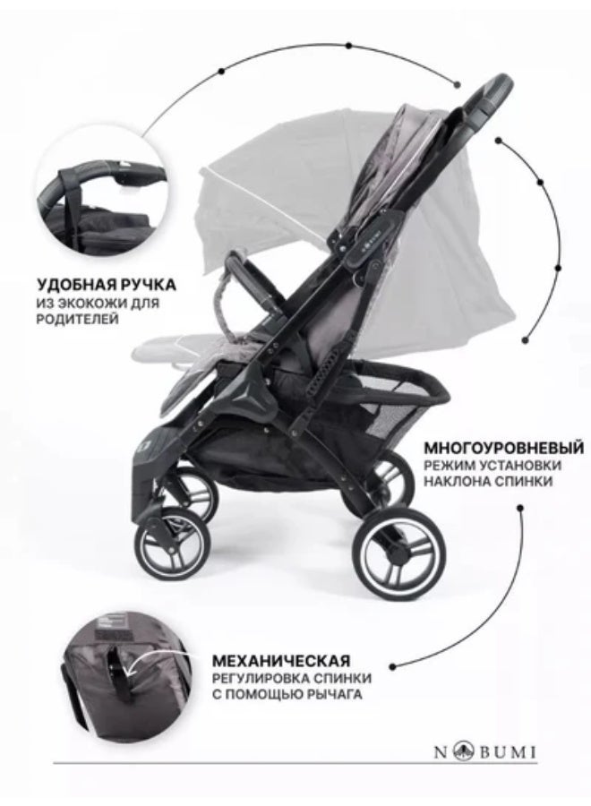 Dearest K3 Lightweight Baby Stroller with One-Hand Fold, Full Recline and 5-Point Safety Harness - Image 2
