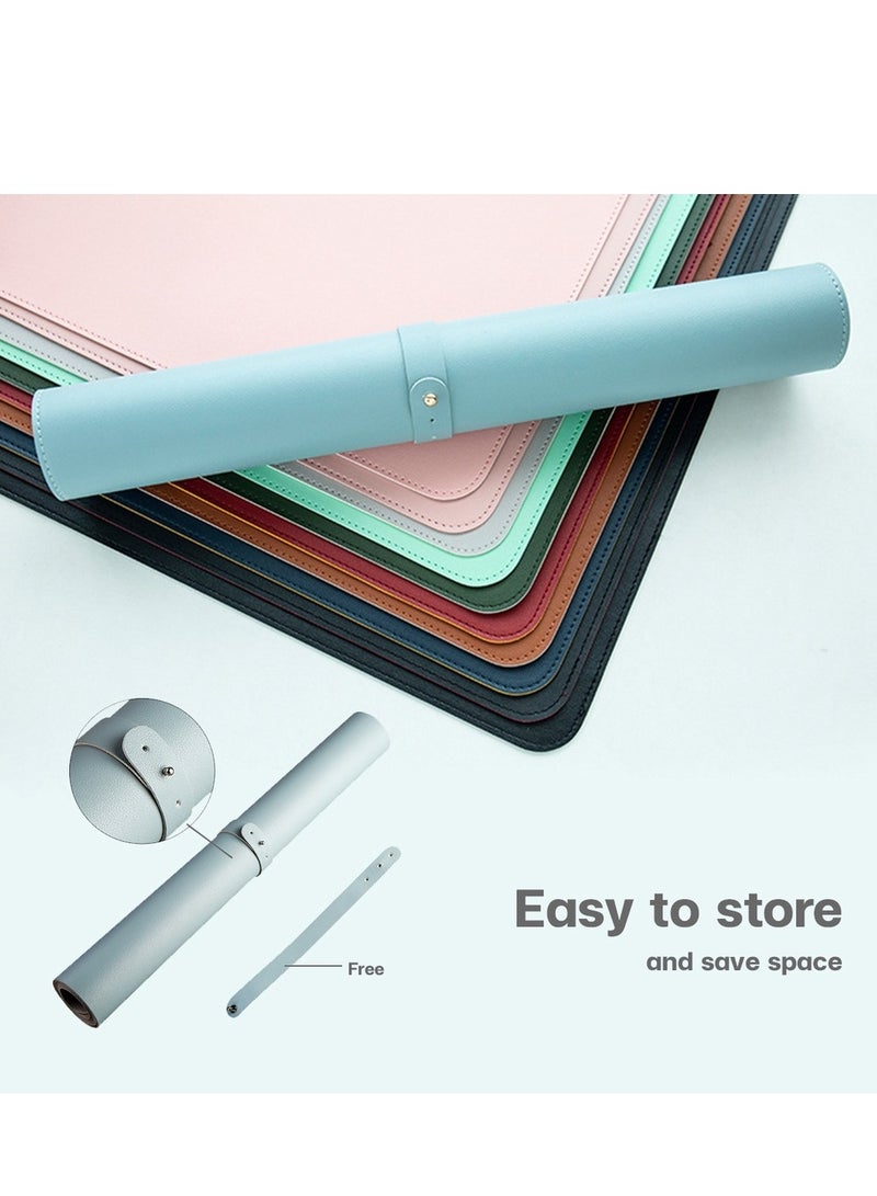 Large Area Mouse Pad, Smooth and Waterproof Surface, Easy to Clean and Store, Navy Blue, 80*40cm  - Image 3