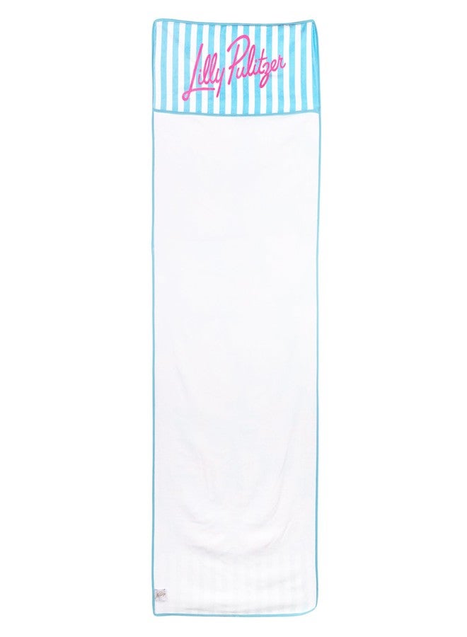 Lilly Pulitzer Cotton Beach Chaise Lounge Towel, Plush Chair Cover 30" x 81.75" Pool Towel (Royal Coral) - Image 3
