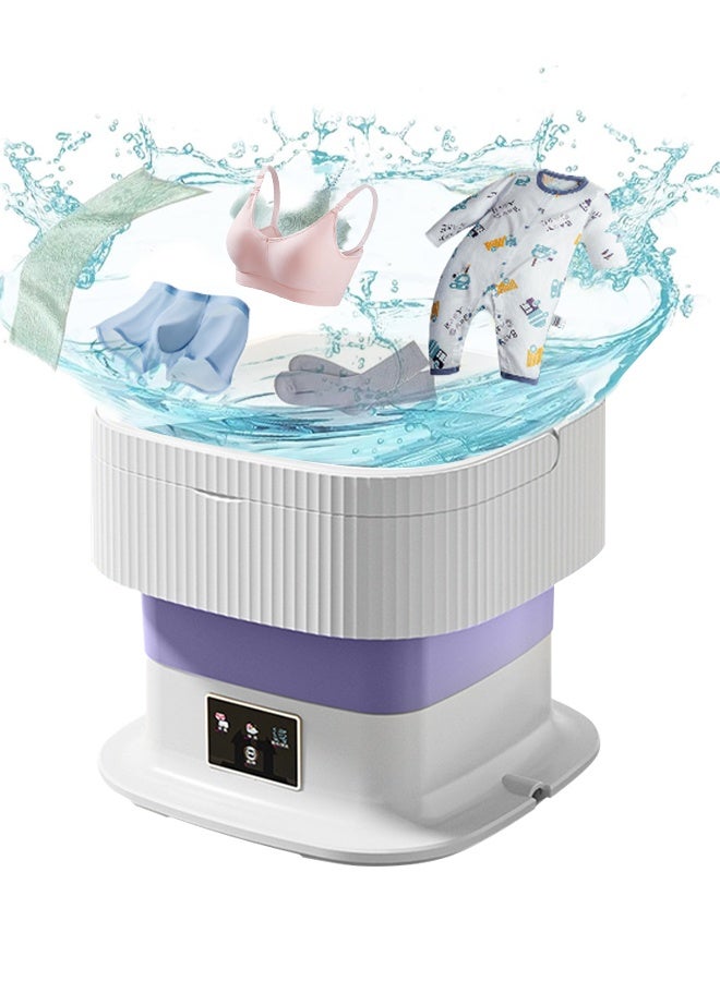 APEX 10L Folding Automatic Water Refill Shoes Washing Machine Portable Turbine Washer - Image 1