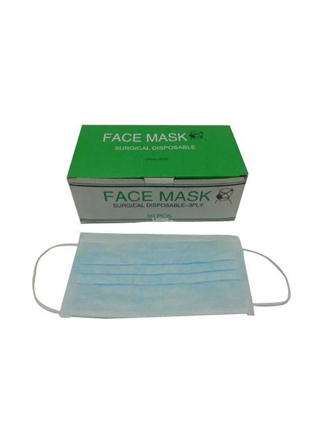 NIBEMINENT 50-Piece Nose Support 3-Ply Surgical Disposable Face Mask - Image 1