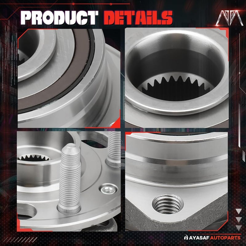 MAYASAF 513288 Front Wheel Hub Bearing Assembly with ABS for Multiple Vehicle Models - Image 4