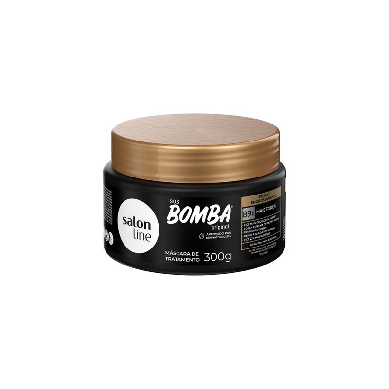 Salon Line Salon Line - Linha SOS Bomba (Forca e Engrossamento) - Mascara Hidratante 300 Gr - (SOS Bomb (Strength and Thickening) - Moisturizing Mask Net 10.58 Oz)