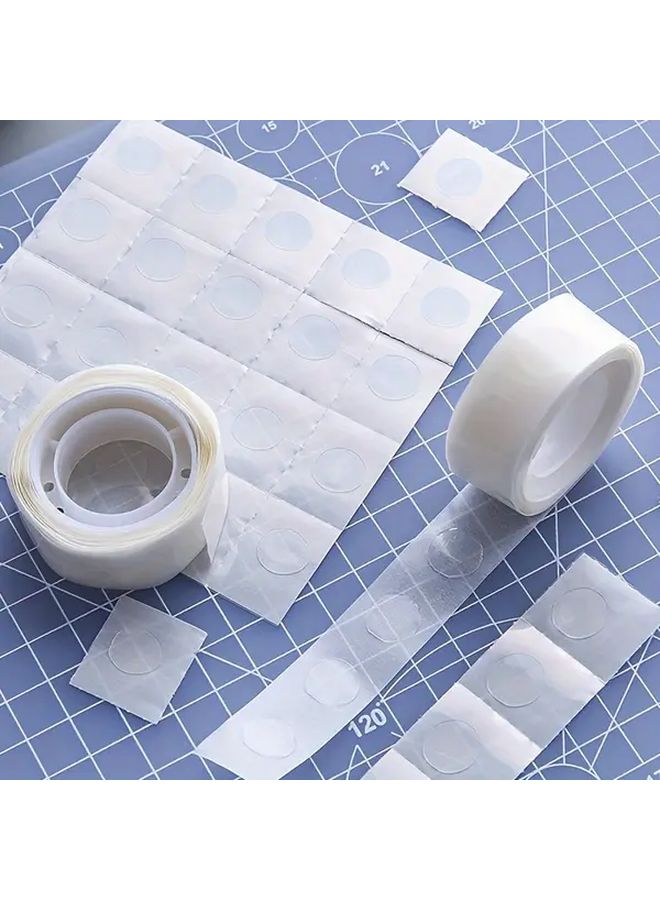 200pcs Transparent Double Sided Adhesive Dots Strong Waterproof No Residue For Crafts Office - Image 3