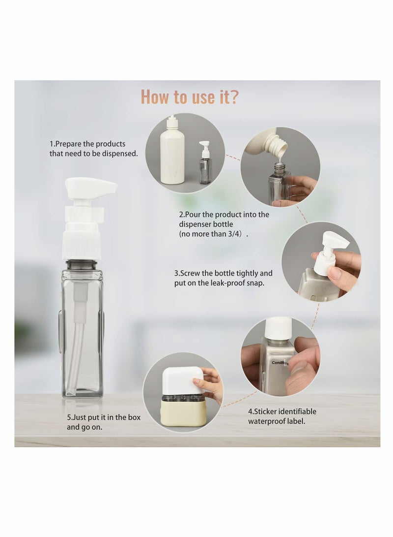 SYOSI Travel Bottles Leak Proof Containers For Toiletries Airplane Accessories Kits For Liquid Travel Size Accessories and Shampoo Conditioner Bottles - Image 5