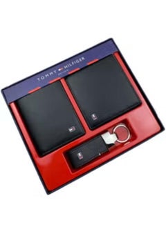 Tommy Hilfiger Wallet-Keychain-Card Holder Set For Men