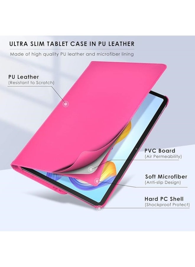 General Case Compatible with Honor Pad 8 12 inch 2022 Tablet Protector Pebbled Rotating 360 Solid Color Protective Case Holster  - Image 5