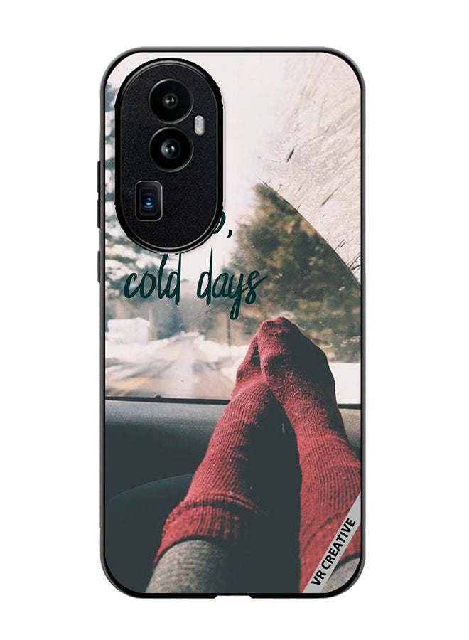 VR CREATIVE Protective Case Cover For Oppo Reno 10 Pro Plus Hello Cold Days Design Multicolour - Image 1