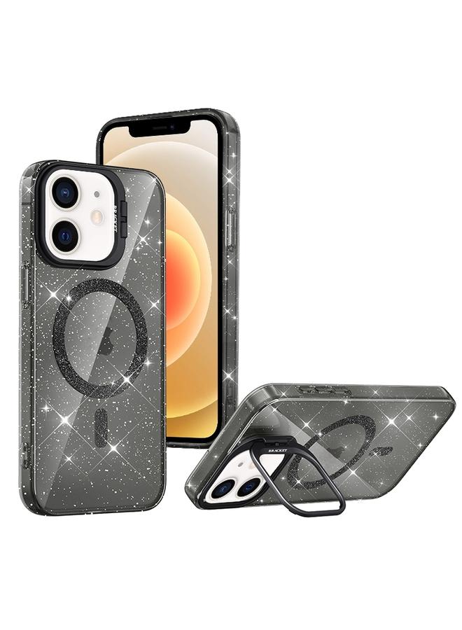 Zaboon Case For iPhone 12 Shiny Shield MagSafe Lens Holder Phone Case - Image 1