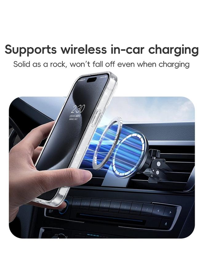 Zaboon Case For iPhone 12 Shiny Shield MagSafe Lens Holder Phone Case - Image 3