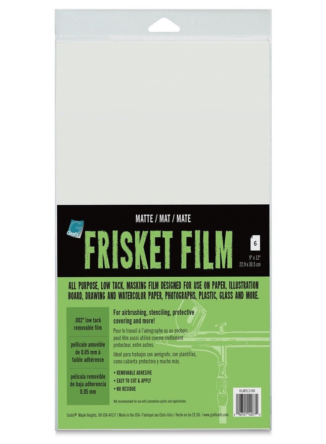 Grafix Frisket Low Tack MTE 9X12 Pkg/6 - Image 1