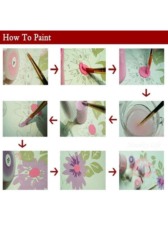 iCoostor iCoostor Paint by Numbers DIY Acrylic Painting Kit for Kids & Adults Beginner - 16" x 20" Love Tree Pattern - Image 2