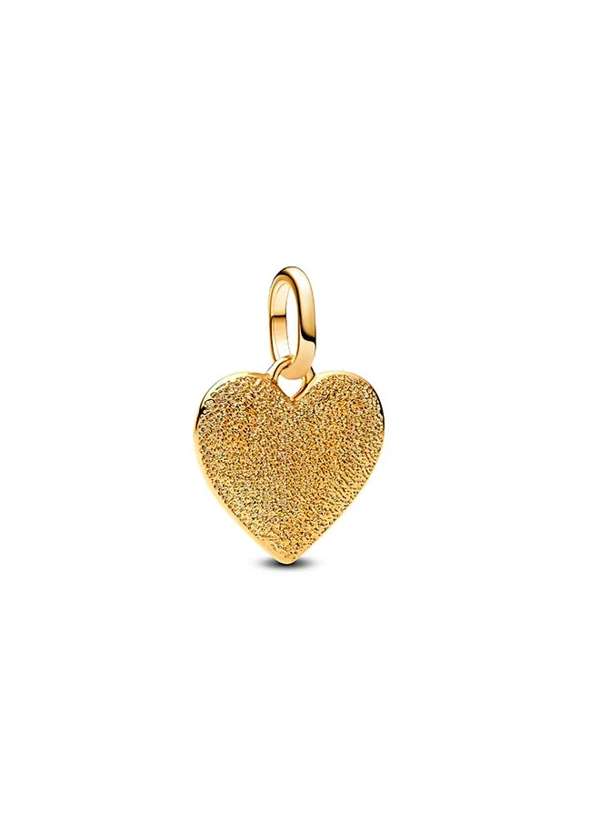 باندورا Engravable Heart Medallion Charm