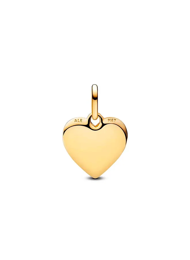 باندورا Engravable Heart Medallion Charm