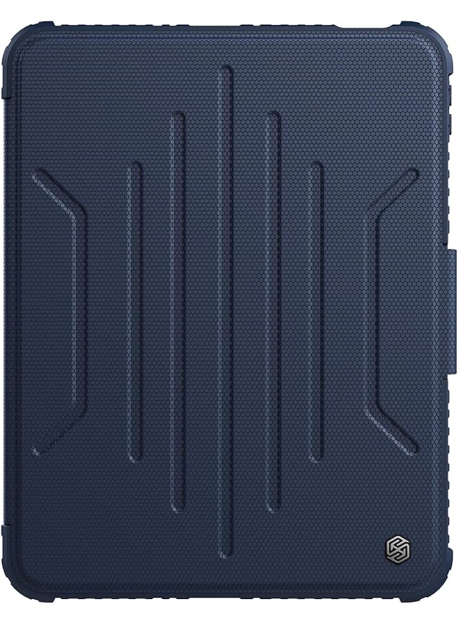 Nillkin Bumper Snapsafe Pu Leather Case Designed For Ipad 10 10.9 2022 Pen Holder Shockproof Detachable Case 360-Degree Rotary Rear Camera Slide Cover - Blue - Image 3