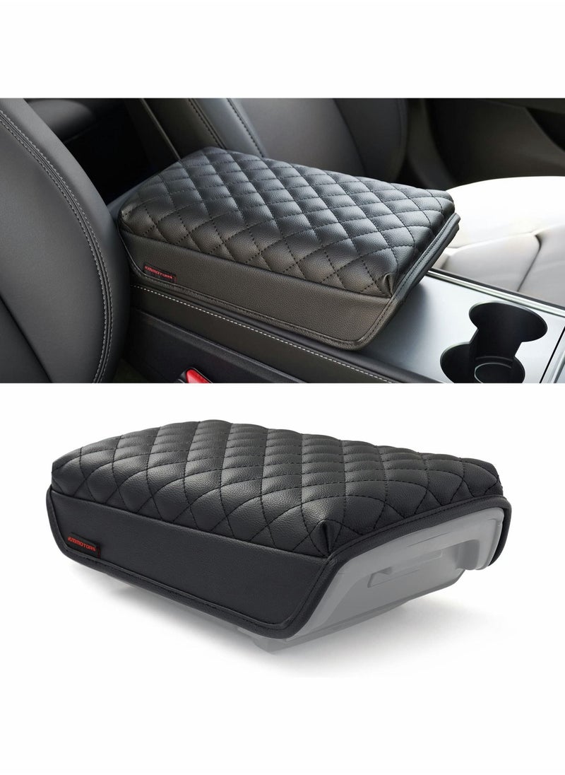 Generic - Console Armrest Cover for Tesla Model 3 / Y, Hidden Storage Armrest Cushion Box Cover Console Seat Cover Center Console Lid Protector Pad Liner - Image 1