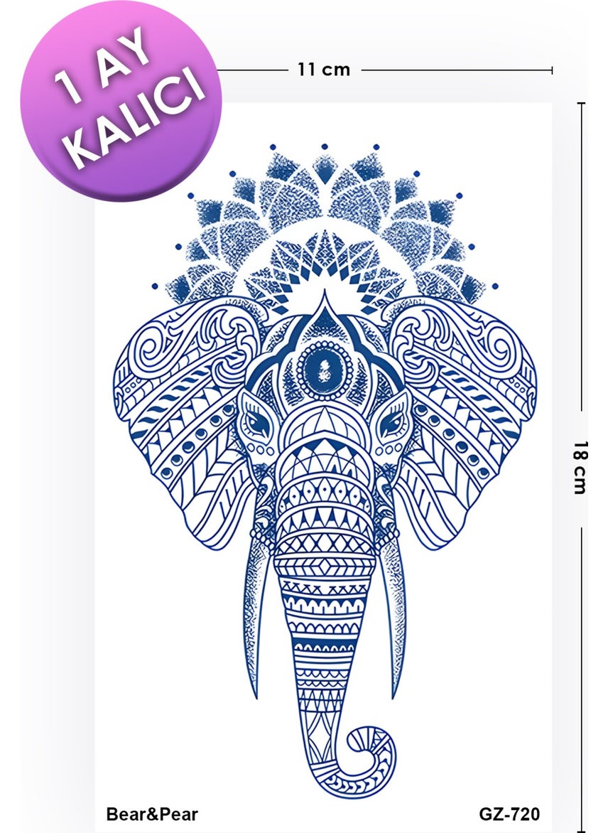 BP Tattoo - 1 Month Permanent Tattoo Mandala Elephant Tattoo - Image 1