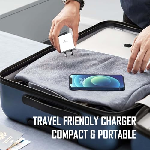 Kratos Power PQ1 45 W Charger Adapter, Dual Port (USB + Type C), Supports PD Charging via Type C Port, Compatible with Smartphones, Tablets & Smartwatch, Fast Charger Type c,White - Image 4