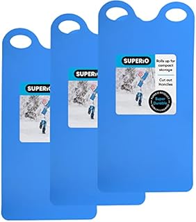 Superio Superio Snow Slider Mat, Flexible Snow Sled Flying Carpet, Roll up Sleds for Kids 36" Lightweight Portable Plastic - Image 1