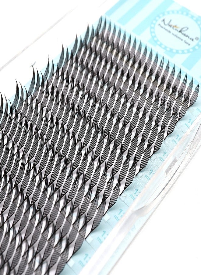 Natuhana Premade Anime Spire Lash Extensions Feather Shape Manga Individual Lashes Soft Volume Black Spikes Fans Eyelashes for Salon Use(0.07 D,9-15mm) - Image 2