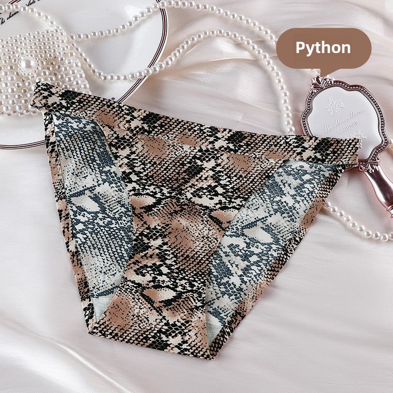 Low Waist Sporty Womens Underwear python