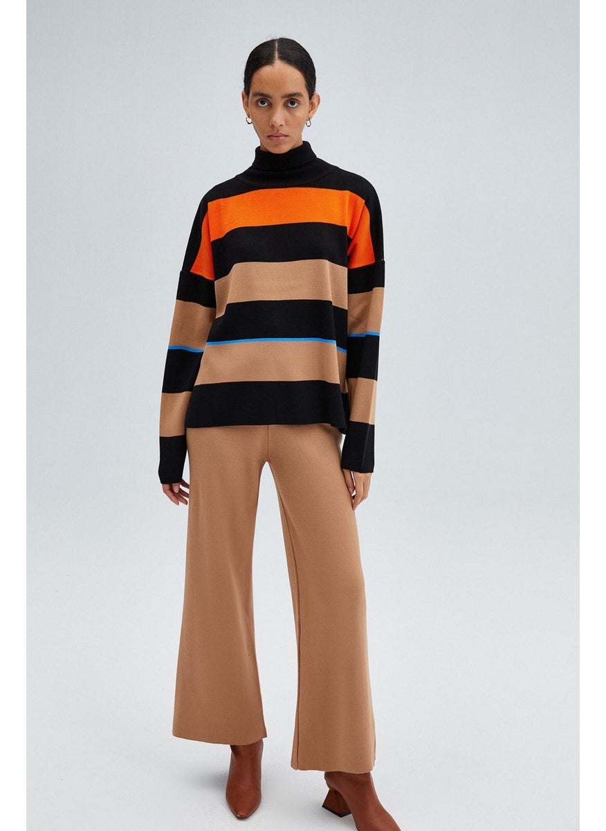 Touche - Turtleneck Striped Sweater - Image 1