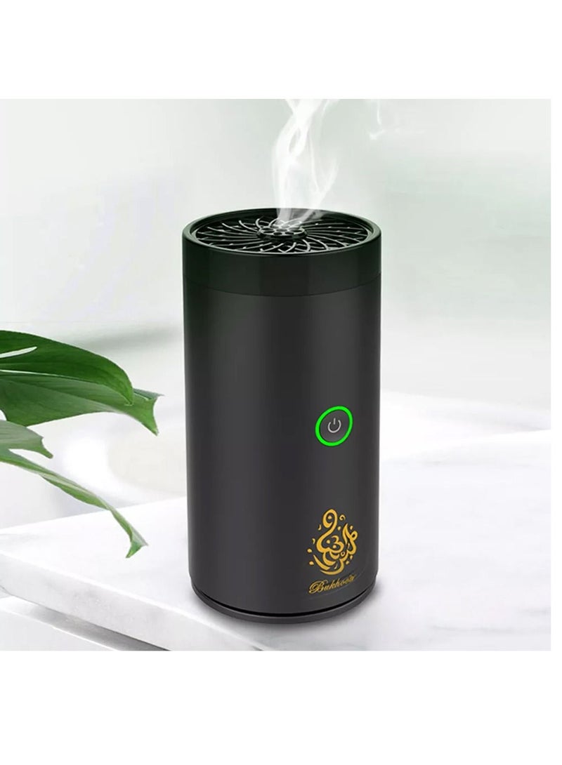 Bukhoor Car Bukhoor Usb Type-C Power Bukhoor Rechargeable Electric Mini Portable Incense Burner Black - Image 1