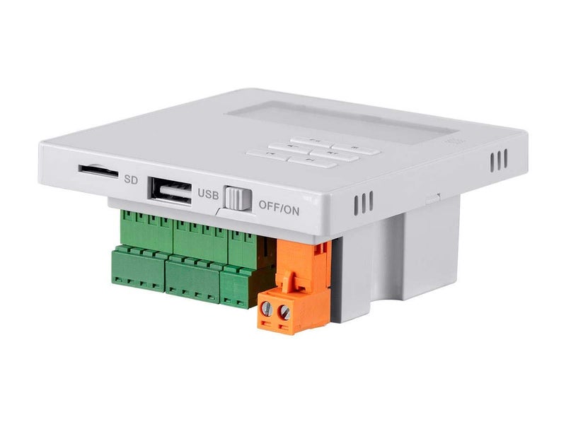 Monoprice Commercial Audio Wall Mount Music Amplifier - with Bluetooth, Aux, FM, and IR Remote, White - Image 4