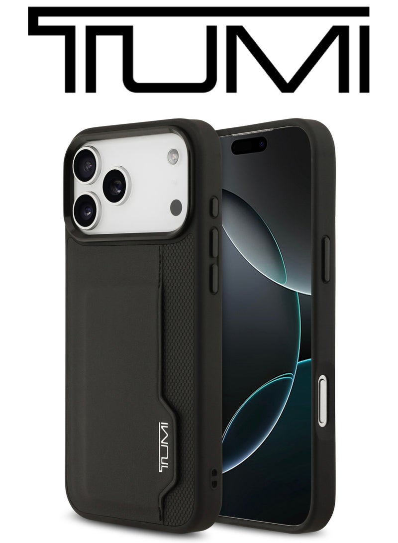 CG MOBILE iPhone 17 Pro Max Case, protective case with card holder, leather and silicone case, French design and the global brand logo TUMI, authentic and original. From CG Mobile. - Image 2