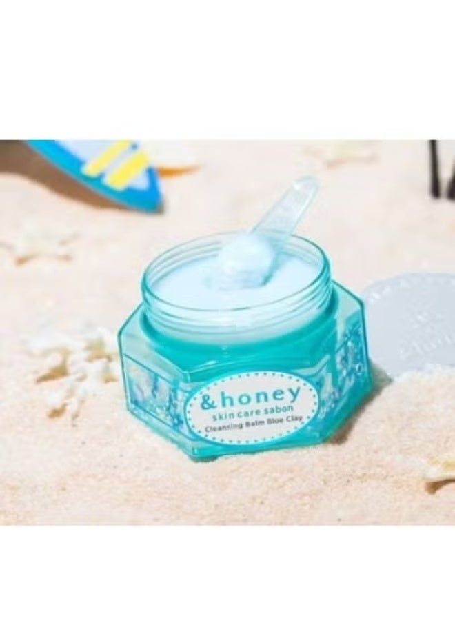 &Honey Cleansing Balm Blue Clay 90g – Original Made in Japan Gentle Detox & Makeup Remover - Image 2