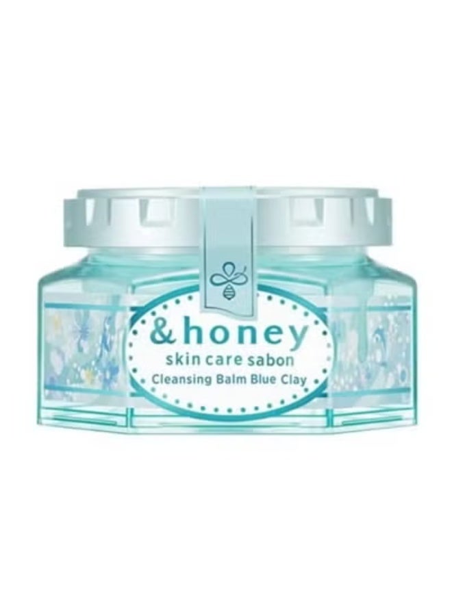 &Honey Cleansing Balm Blue Clay 90g – Original Made in Japan Gentle Detox & Makeup Remover - Image 1
