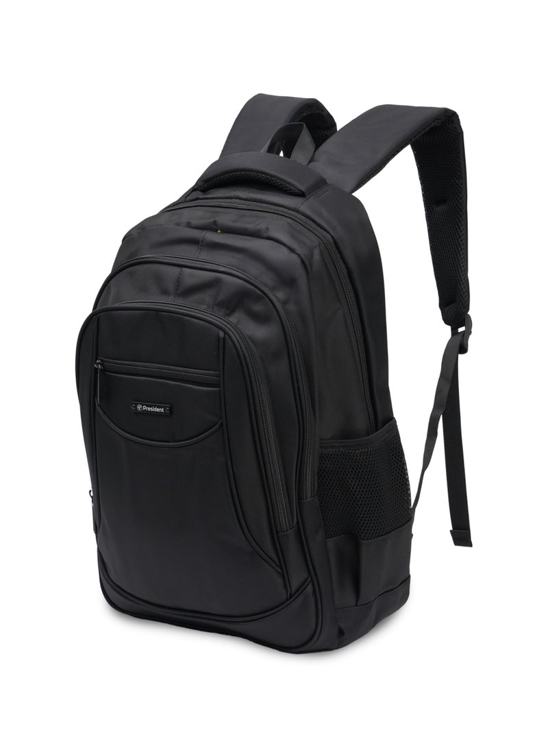 PRESIDENT Classic Daily Backpack Waterproof, Fits 18” Laptop, Lightweight & Durable Travel Backpack for Work, Study & Daily Use (Black) MODEL-BPP00313 - Image 5