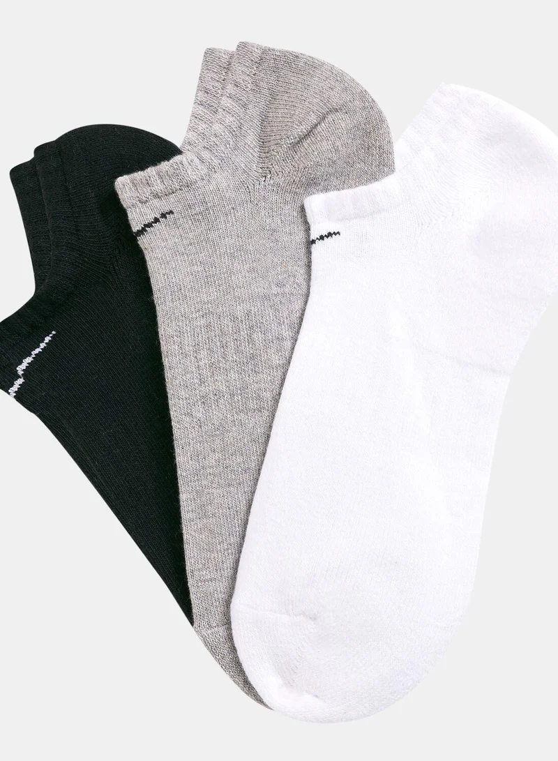 Nike Everyday Cushion No-Show Training Socks (3 Pack)
