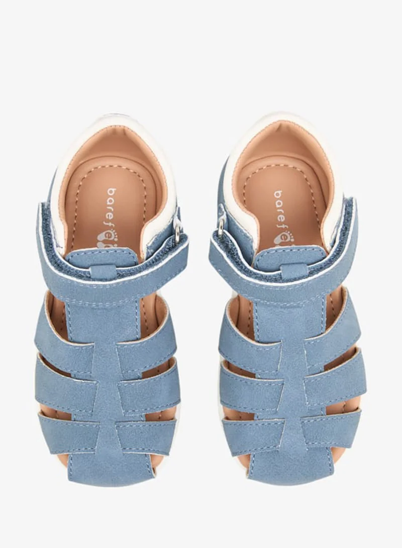 بيرفيت صنادل فيشرمان للأولاد بنقوش وإغلاق بشريط لاصق