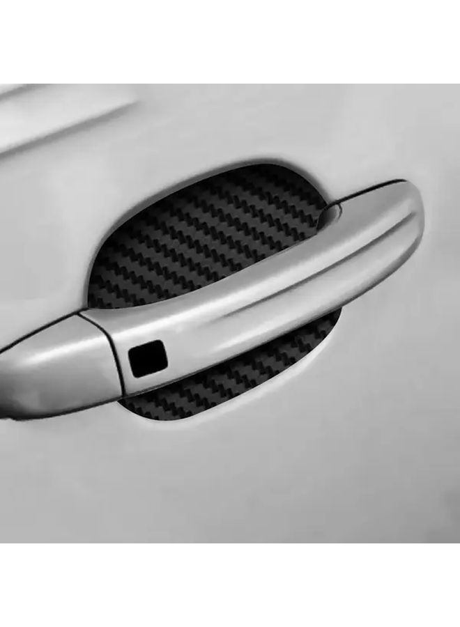 4Pcs Orange Car Door Handle Scratch Protection Film Durable Exterior Accessory Stickers - Image 4