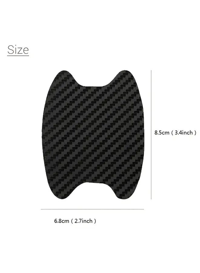 4Pcs Orange Car Door Handle Scratch Protection Film Durable Exterior Accessory Stickers - Image 5