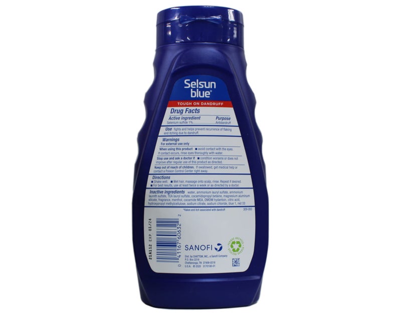 Selsun Blue Dandruff Shampoo Medicated with Menthol Maximum Strength - Image 2