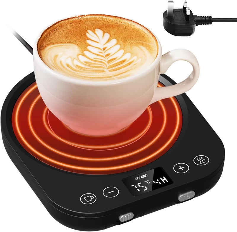 CEROBEAR Coffee Mug Warmer for Desk Cup Warmer for Home Office with Gravity Sensor 9 Temperature Setting(55-85℃) & 9 Hours Auto-on/Off Function for Heating Teapot Plate Coffee Tea Milk Coco Candle - Image 1