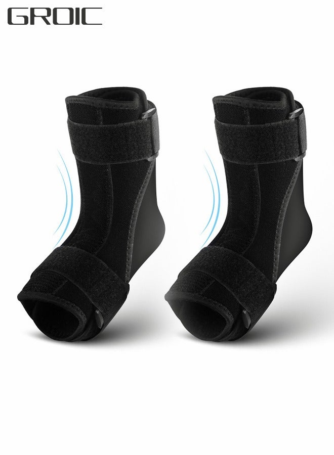 GROIC 1 Pair Ankle Brace for Women and Men, Breathable Comfortable Adjustable Ankle Wrap, Ankle Support for Running, Basketball, Achilles, Minor Sprains, Joint Pain Relief, Injury Recovery, One Size Fits All  - Image 1